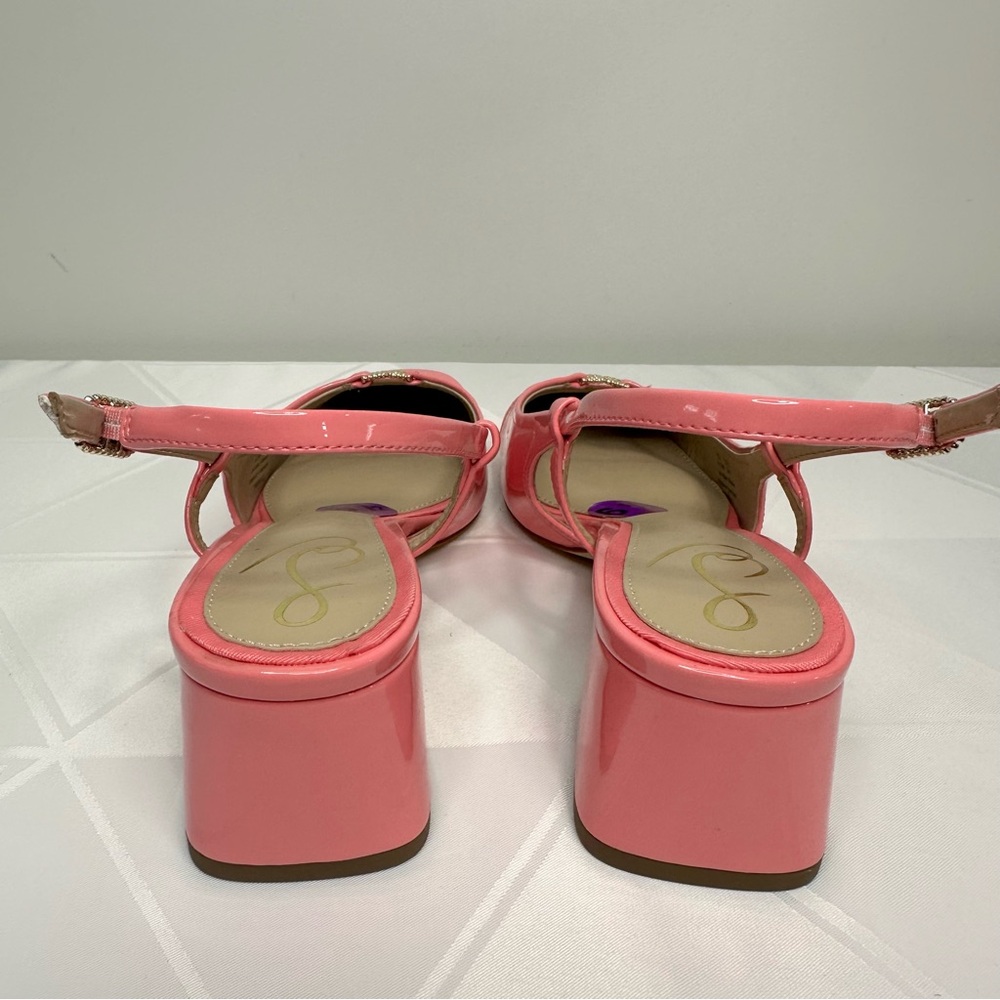 Sam Edelman Women's Tarra 2 Slingback Heel Pink Lotus Size 6.5 NWOB - Picture 4 of 10